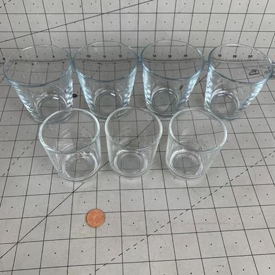 #119 7 Juice Glasses