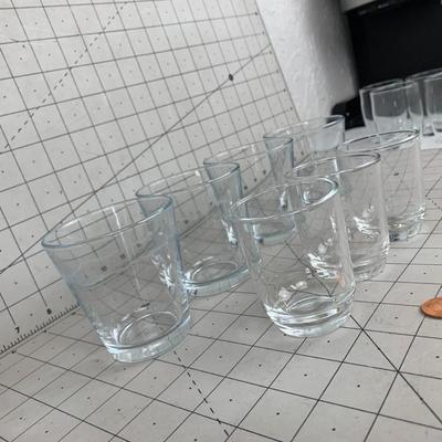 #119 7 Juice Glasses