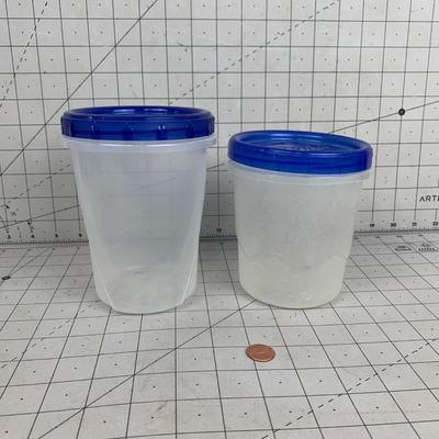 #128 Ziploc and Multix Food Containers