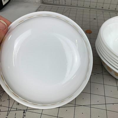 #140 Corelle Gold Butterfly Bowls