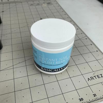 #149 Organizing Container With Nail Care Product