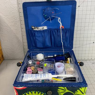 #155 Sewing Box Full of Equipment