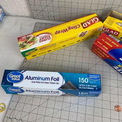 #170 Aluminum Foil, Glad Cling Wrap and Wax Paper