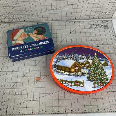 #188 Vintage Hersheys Christmas Chocolate Box and Other