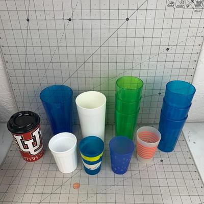 #202 Plastic Cups and Utah Utes Coffee Cup