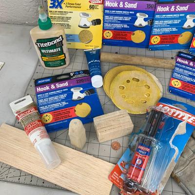 #217 Norton Hook and Sand Paper, Epoxy Glue, Liquid Silicone and More