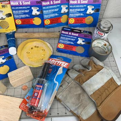 #217 Norton Hook and Sand Paper, Epoxy Glue, Liquid Silicone and More