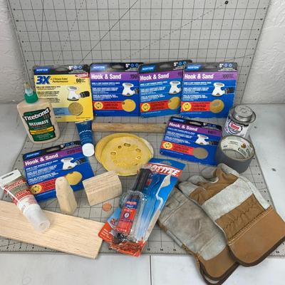 #217 Norton Hook and Sand Paper, Epoxy Glue, Liquid Silicone and More