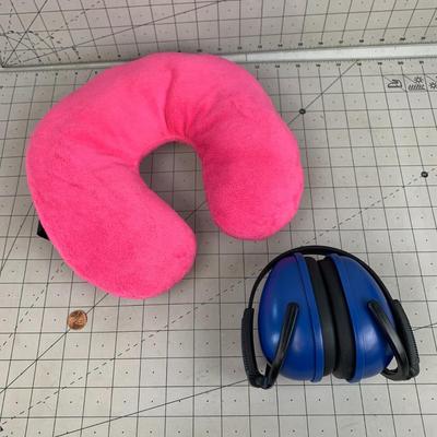 #275 Neck Pillow and Earmuffs