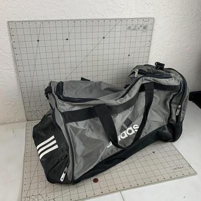 #281 Adidas Gray Duffle Bag