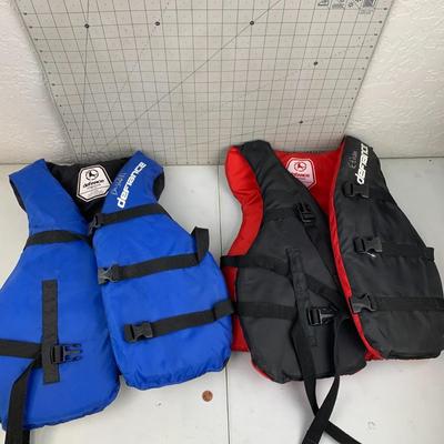#292 Two Adult Universal Life Jackets