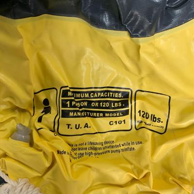 #295 Yellow Inflatable Raft