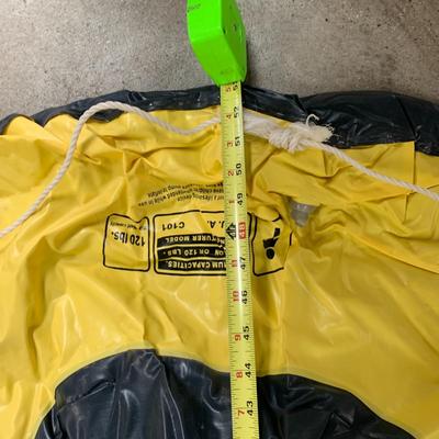 #295 Yellow Inflatable Raft