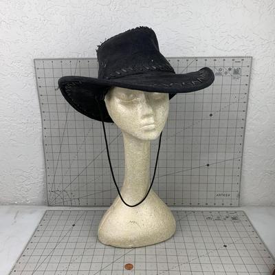 #326 Black Western Hat