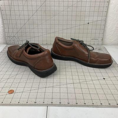 #335 Men's Size 10 Brown Leather Shoes