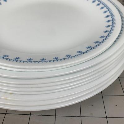 #342 Corelle Blue/White Plates