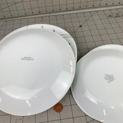 #343 Corelle Red/Gray Plates