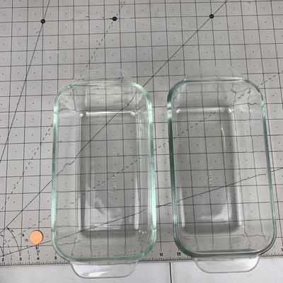 #344 Glass Pyrex Bread Pans