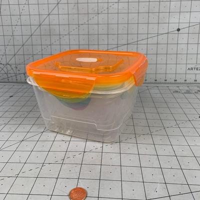 #354 GoodCook Colorful Lid Plastic Storage Containers