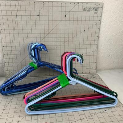 #358 Two Bundles of Colorful Hangers