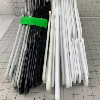 #359 Black, Gray and White Hangers