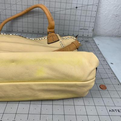 #373 Yellow/Brown Purse