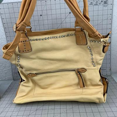 #373 Yellow/Brown Purse
