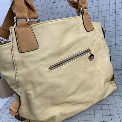 #373 Yellow/Brown Purse