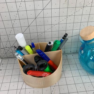 #376 Office Utensils, Heart Case and Misc.