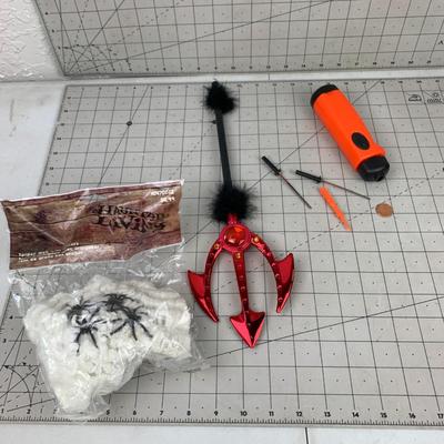 #393 Electric Pumpkin Carver, Devil Staff and Spiderwebs