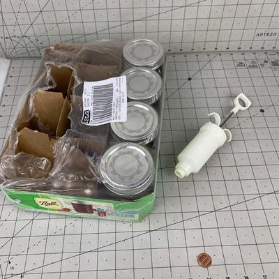 #397 Four Jelly Jars and Baking Tool