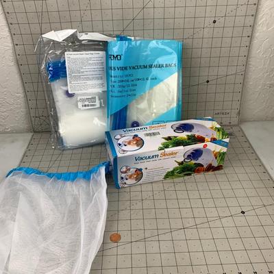 #434 Vacuum Sealer Zipper Bags