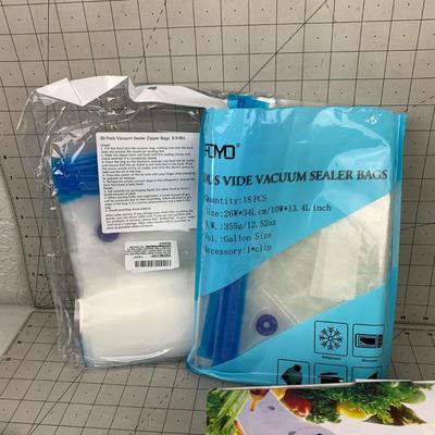 #434 Vacuum Sealer Zipper Bags