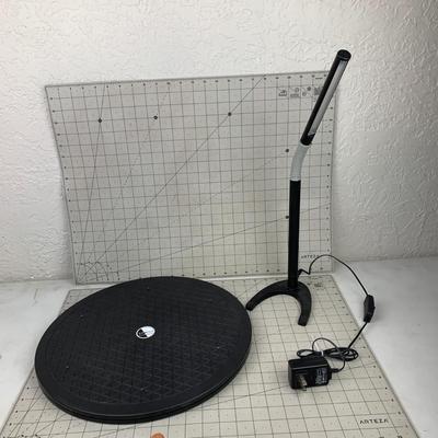 #448 Lap Works and Table Lamp