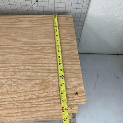 #455 1'11" x 1'3.5" x 1'1.5" Three Tier Wooden Shelf
