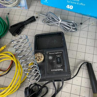 #458 Radio Shack Soldering Station, Envelopes, Cords and More