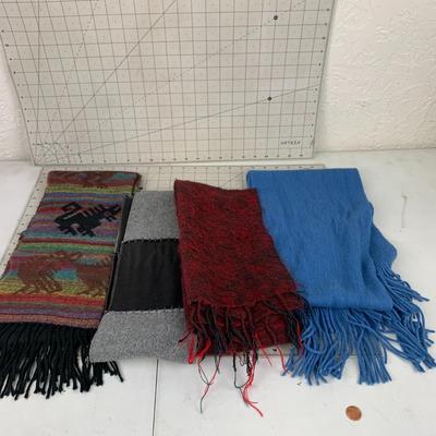 #471 Four Scarfs