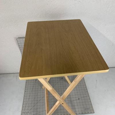 #475 Wooden Fold Out Side Table