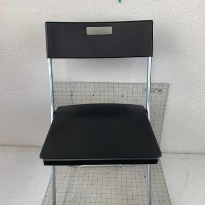 #481 Black Plastic Folding Chair