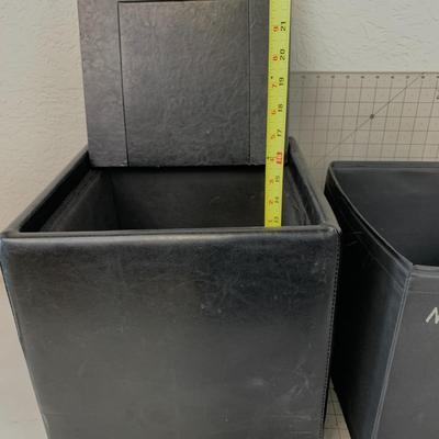 #488 Storage Tote and Pleather Bin