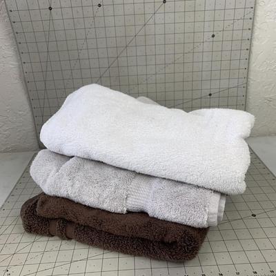 #496 Three Bath Towels