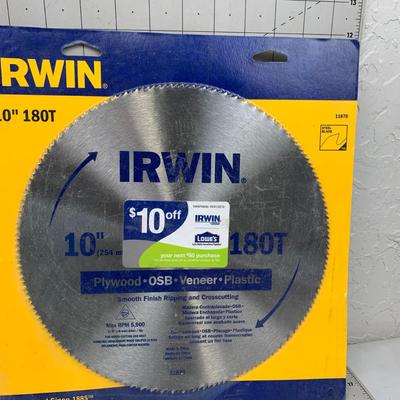 #505 Diablo & Irwin 10" Saw Blades and More