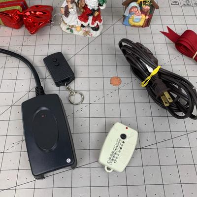 #512 Light Timer Remotes, Nativity and Santa Decor