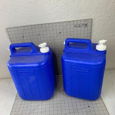 #521 Coleman Blue Water Jugs