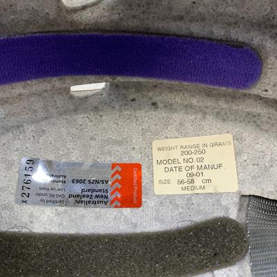 #531 Netti White Helment Size Medium