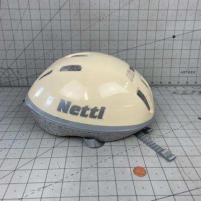 #531 Netti White Helment Size Medium