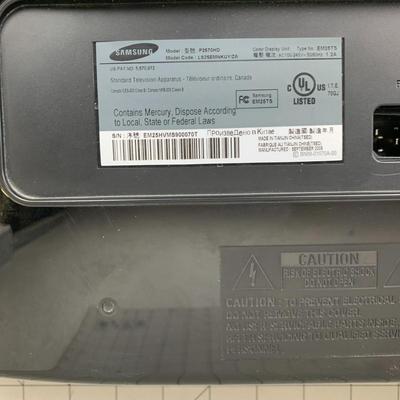 #558 Samsung 24" Flatscreen No RemoteModel" P2570HD