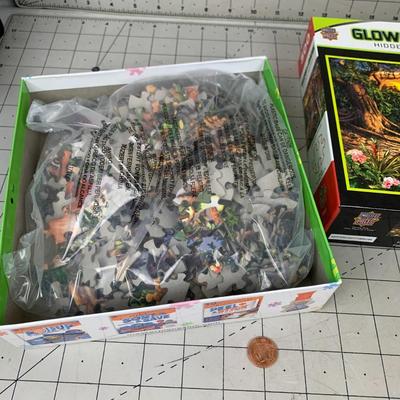 #566 Glow in The Dark Tiger Puzzle