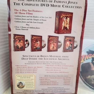 ADVENTURES OF INDIANA JONES COMPLETE MOVIE DVD COLLECTION Widescreen Collectible