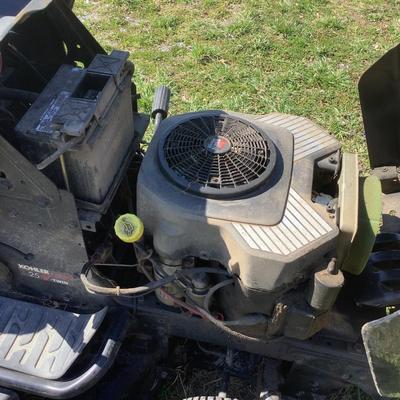 143 Craftsman GT5000 48" Deck Kohler 25HP Lawn Mower with Riding Mower Baggage Attachments